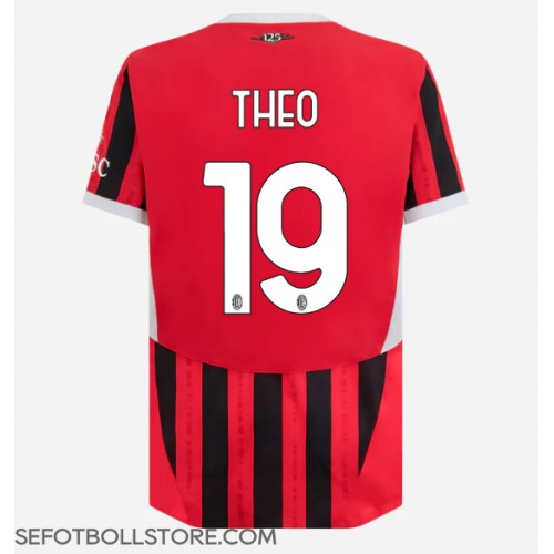 AC Milan Theo Hernandez #19 Replika Hemmatröja 2024-25 Kortärmad